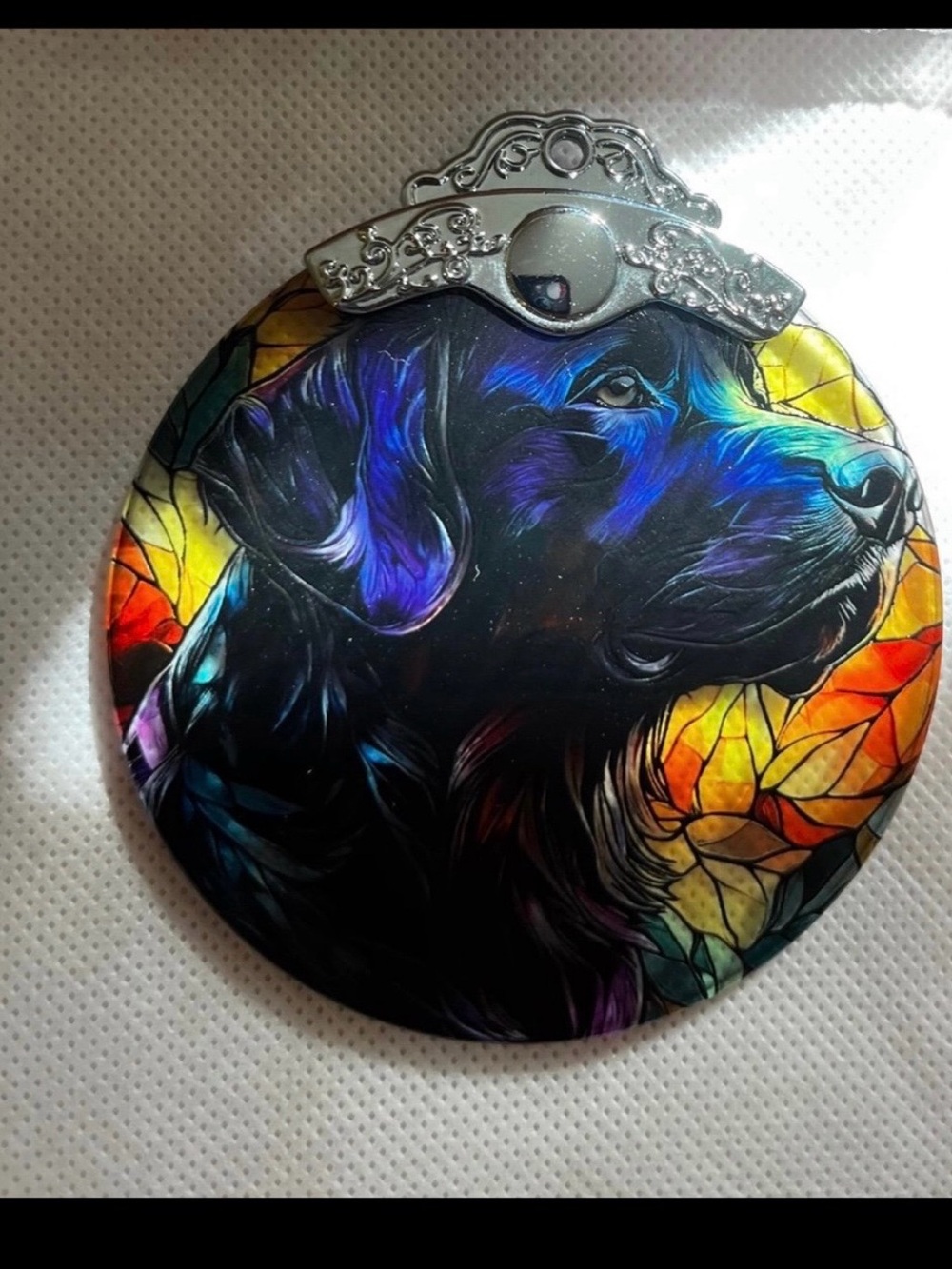 Labrador Retriever Stained Glass SunCatcher Ornament